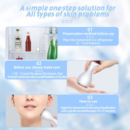 Apex CryoSculpt Facial Massager — Pore Tightening & Depuffing Tool